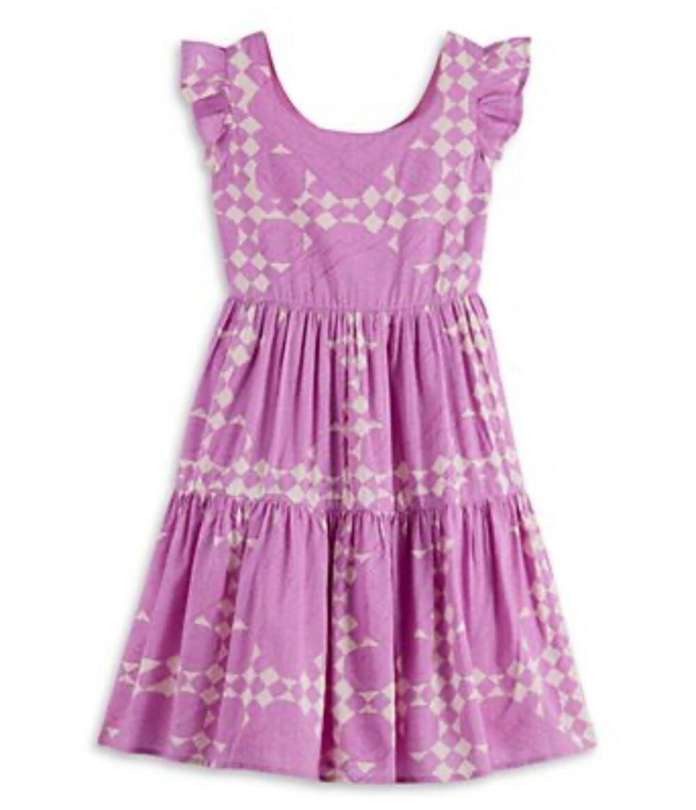 Scotch & Soda Girls' Heirloom Print Ruffle Sleeve Dress - Size 10